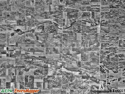 Charlestown township, Minnesota satellite photo by USGS