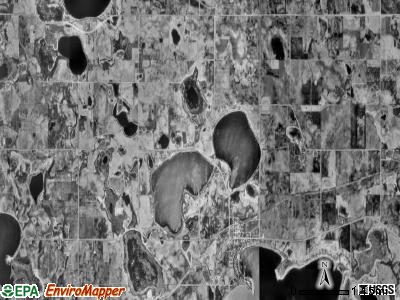 Jamestown township, Minnesota satellite photo by USGS
