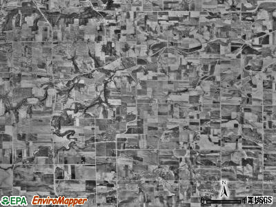 Milton township, Minnesota satellite photo by USGS