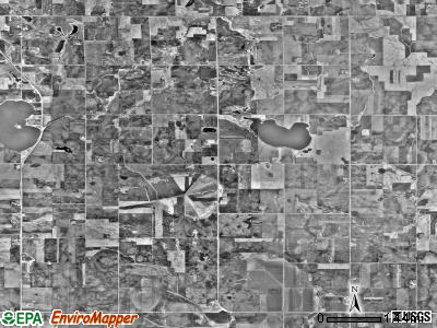 Skandia township, Minnesota satellite photo by USGS