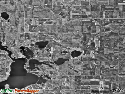 Shetek township, Minnesota satellite photo by USGS