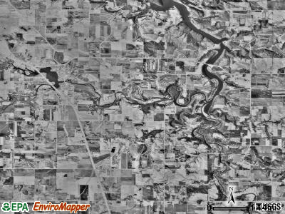 Oronoco township, Minnesota satellite photo by USGS