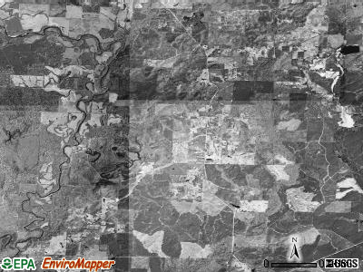 Shaw township, Arkansas satellite photo by USGS