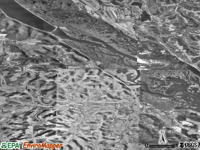 Rollingstone township, Minnesota satellite photo by USGS