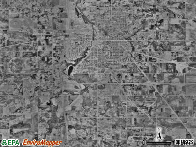 Owatonna township, Minnesota satellite photo by USGS