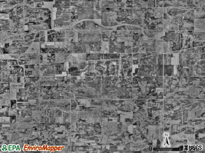 Meriden township, Minnesota satellite photo by USGS