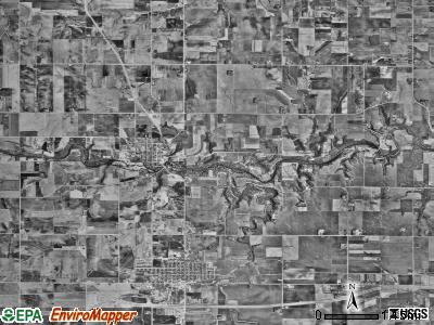 Mantorville township, Minnesota satellite photo by USGS