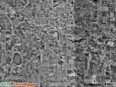 McPherson township, Minnesota satellite photo by USGS