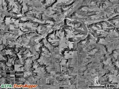 Elba township, Minnesota satellite photo by USGS