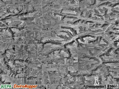 Norton township, Minnesota satellite photo by USGS