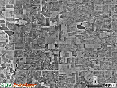 Leeds township, Minnesota satellite photo by USGS