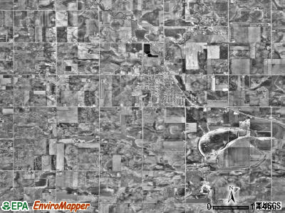 Slayton township, Minnesota satellite photo by USGS