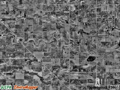 Freedom township, Minnesota satellite photo by USGS