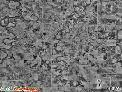 Lyra township, Minnesota satellite photo by USGS
