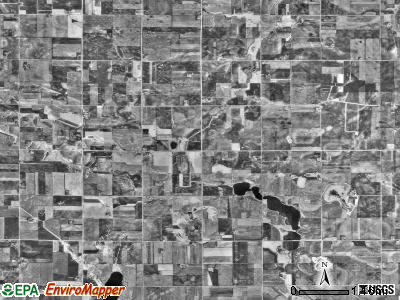 Rose Hill township, Minnesota satellite photo by USGS