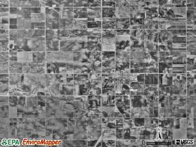 Hayfield township, Minnesota satellite photo by USGS