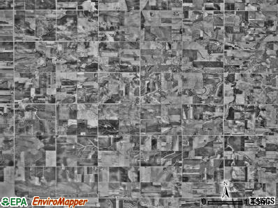 Vernon township, Minnesota satellite photo by USGS