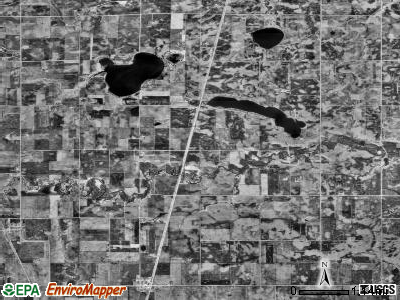 Long Lake township, Minnesota satellite photo by USGS