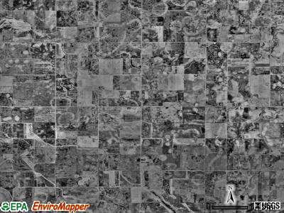 Byron township, Minnesota satellite photo by USGS
