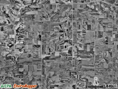 Saratoga township, Minnesota satellite photo by USGS