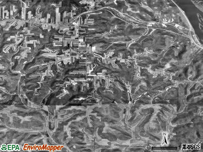 New Hartford township, Minnesota satellite photo by USGS