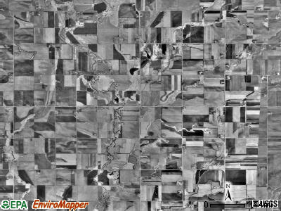 Battle Plain township, Minnesota satellite photo by USGS