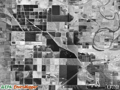 Roberts township, Arkansas satellite photo by USGS