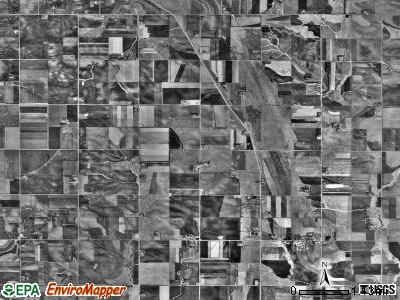 Denver township, Minnesota satellite photo by USGS
