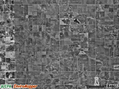 Lura township, Minnesota satellite photo by USGS
