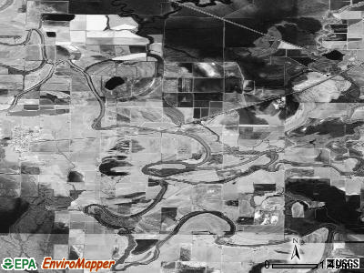 Henton township, Arkansas satellite photo by USGS