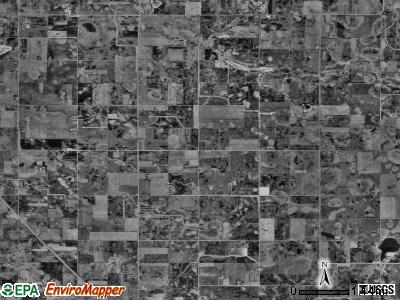 Dunbar township, Minnesota satellite photo by USGS
