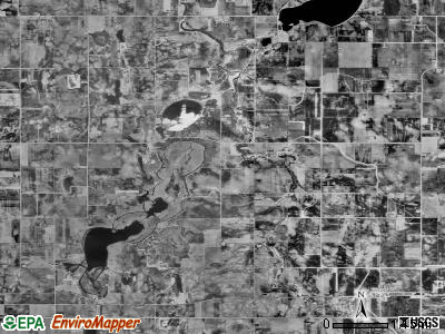 Delavan township, Minnesota satellite photo by USGS
