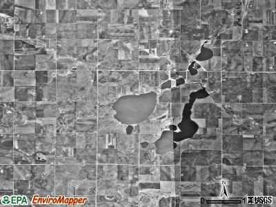 Graham Lakes township, Minnesota satellite photo by USGS