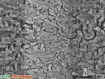 Chatfield township, Minnesota satellite photo by USGS