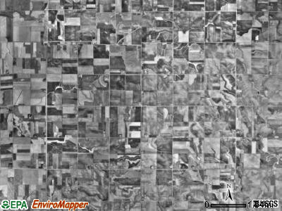 Springwater township, Minnesota satellite photo by USGS