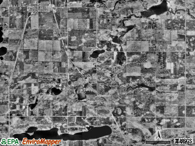 Fox Lake township, Minnesota satellite photo by USGS