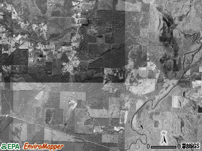 Traskwood township, Arkansas satellite photo by USGS