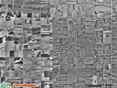 Lismore township, Minnesota satellite photo by USGS