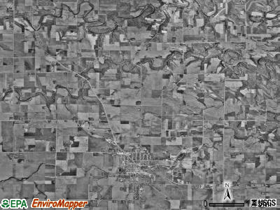 Spring Valley township, Minnesota satellite photo by USGS