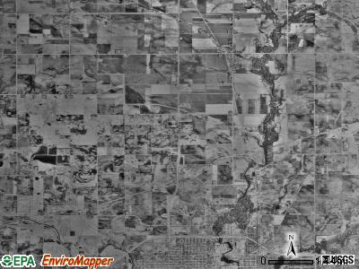 Lansing township, Minnesota satellite photo by USGS
