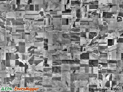Vienna township, Minnesota satellite photo by USGS
