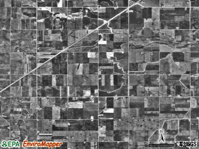 Alba township, Minnesota satellite photo by USGS