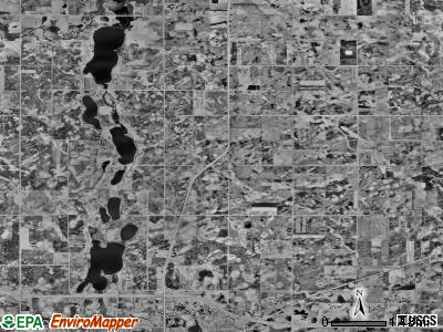 Rutland township, Minnesota satellite photo by USGS