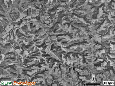 Sheldon township, Minnesota satellite photo by USGS