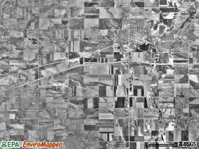 Luverne township, Minnesota satellite photo by USGS