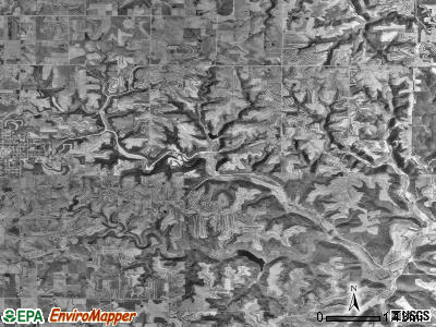 Mayville township, Minnesota satellite photo by USGS