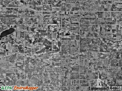 Pleasant Prairie township, Minnesota satellite photo by USGS