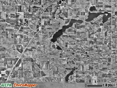 Bigelow township, Minnesota satellite photo by USGS