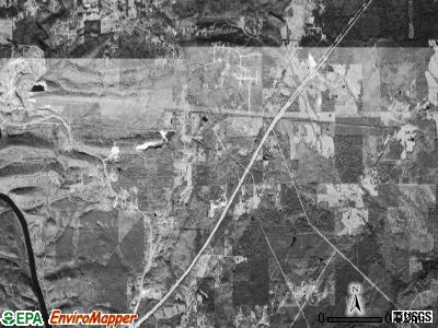 Butterfield township, Arkansas satellite photo by USGS