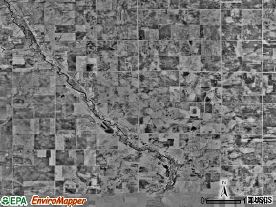 Petersburg township, Minnesota satellite photo by USGS